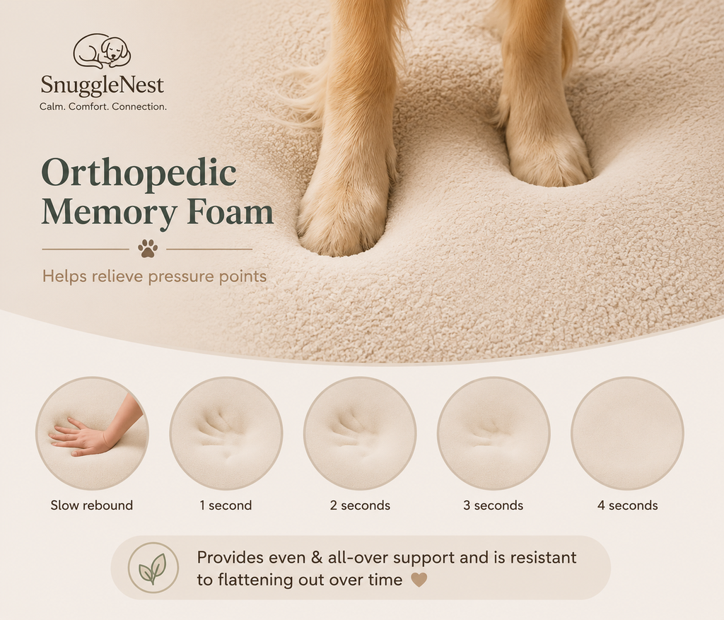 SnuggleNest™ | Premium Calming Dog Beds & Anxiety Relief Essentials