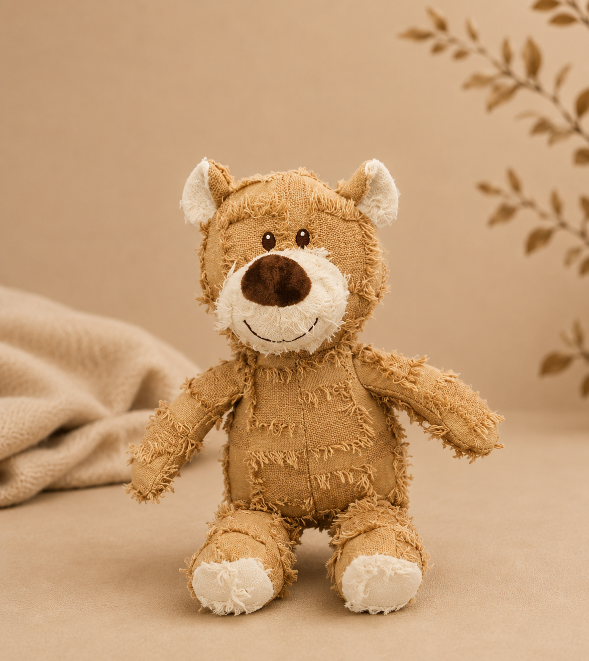 SnuggleNest™ Pup Bears | Soft Plush Squeaky Dog Toy