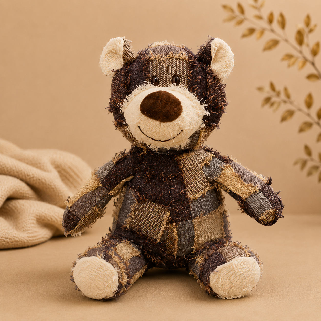 SnuggleNest™ Pup Bears | Soft Plush Squeaky Dog Toy
