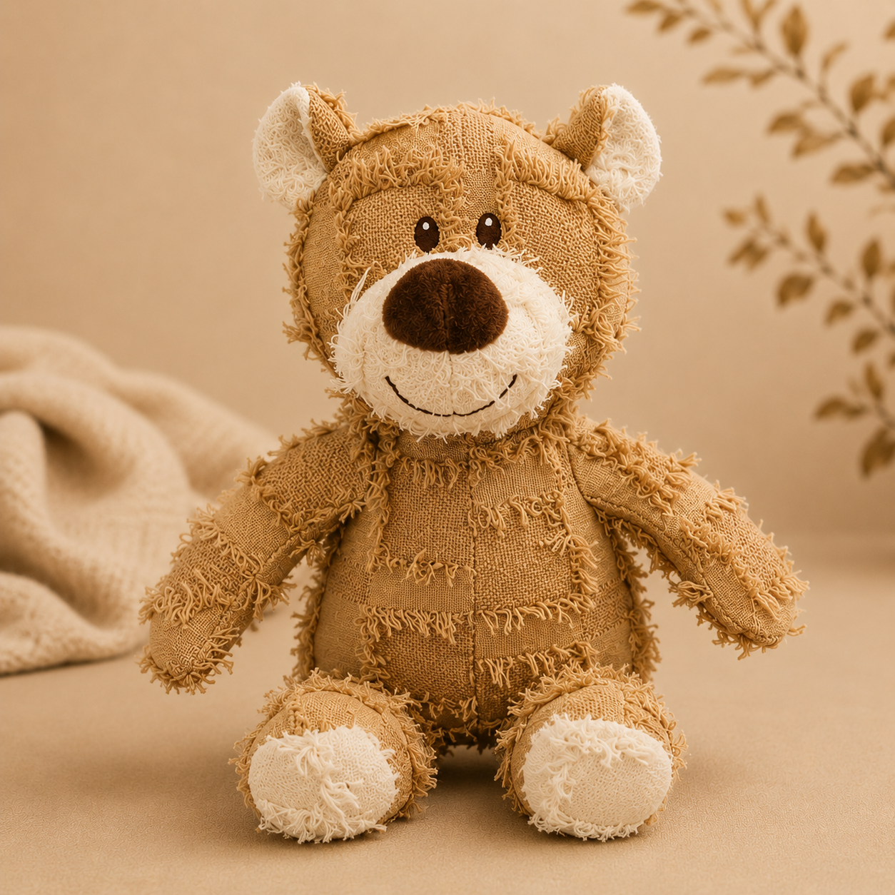 SnuggleNest™ Pup Bears | Soft Plush Squeaky Dog Toy