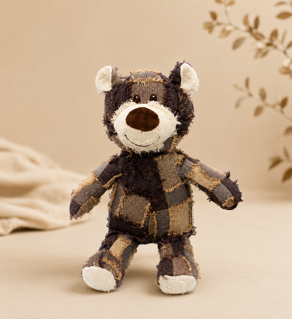 SnuggleNest™ Pup Bears | Soft Plush Squeaky Dog Toy